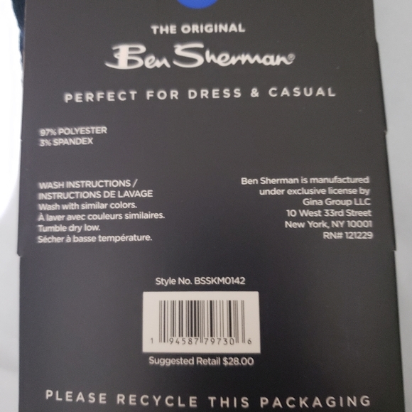 Ben Sherman Men's Dress Socks, 3 Pack - Picture 2 of 5